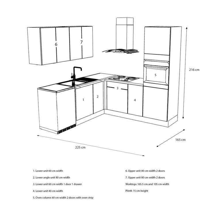 Ebern Designs Gamez Kitchen Unit Wayfair.co.uk